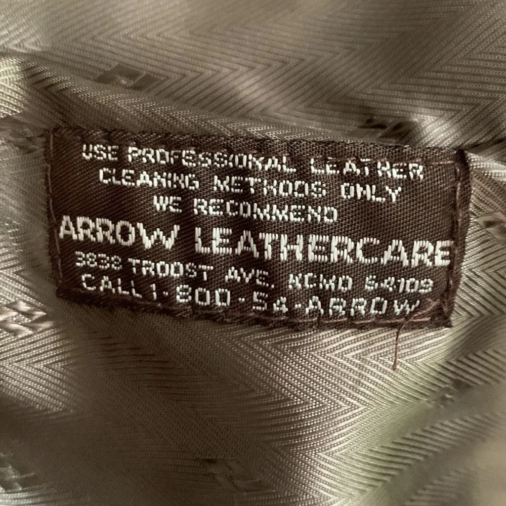 Chocolate Brown Leather Car Coat Saks Fifth Ave Sz S